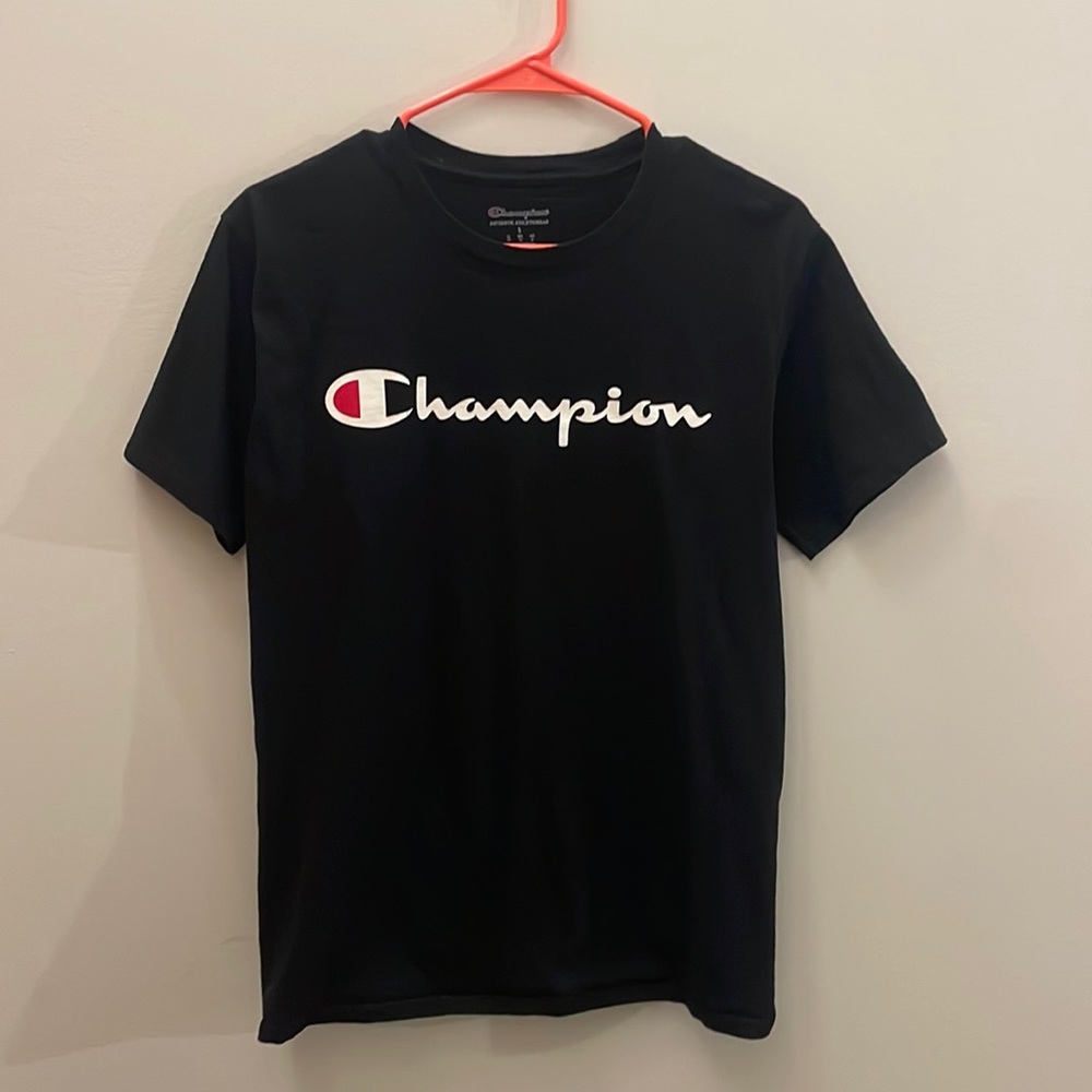 Champion black cotton t-shirt size small